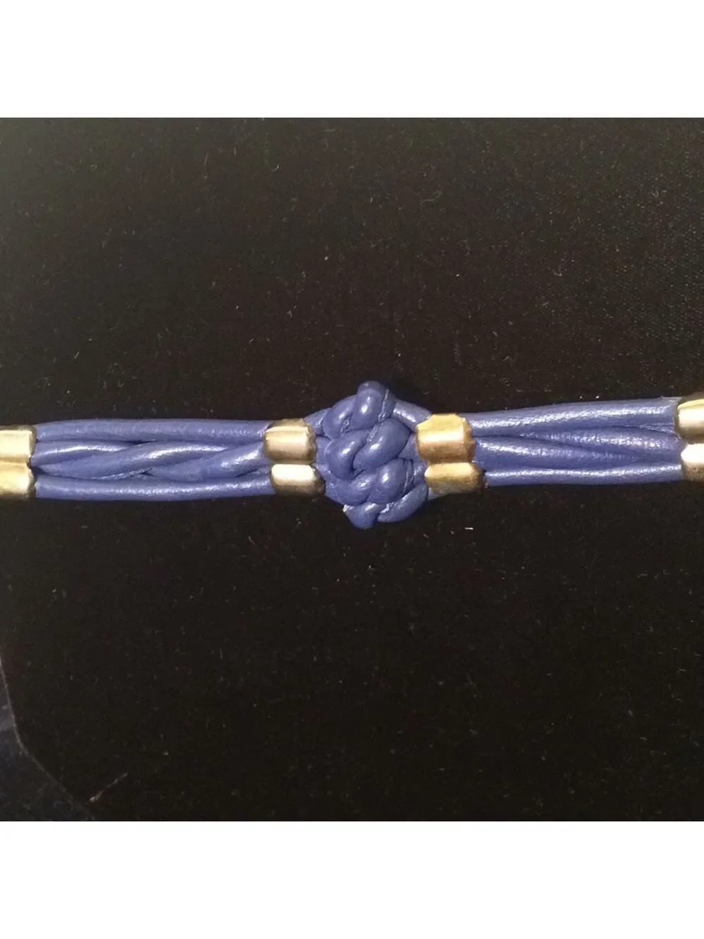 Navy Blue Roped Belt - Picture 2 of 4